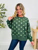 Dot Your Day Pullover In Green