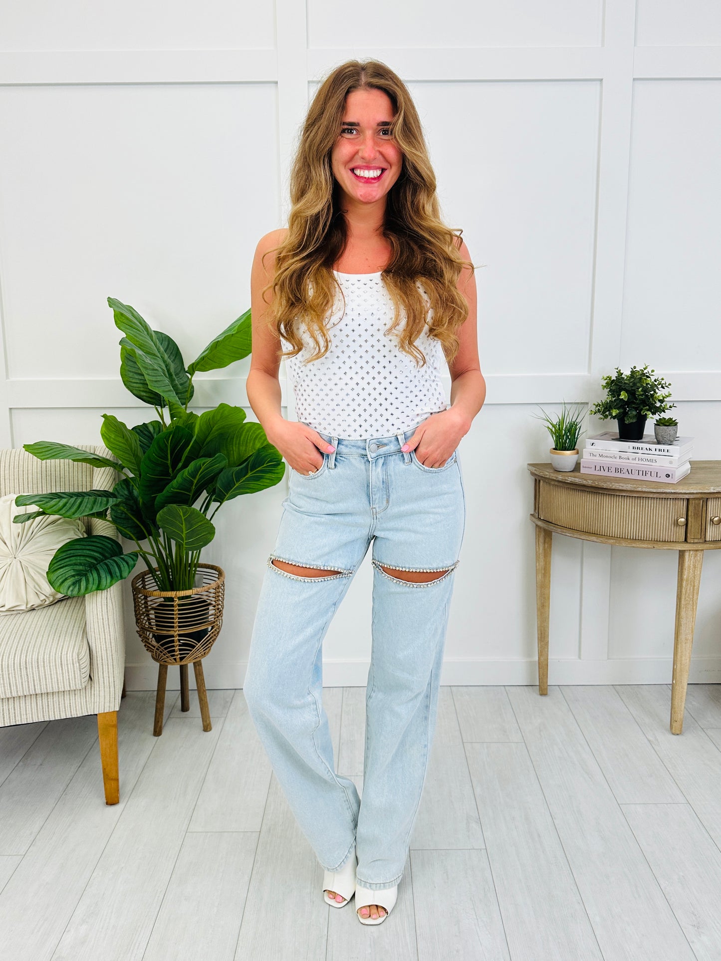 Judy Blue Dazzle Me Rigid Magic Straight Leg Jeans