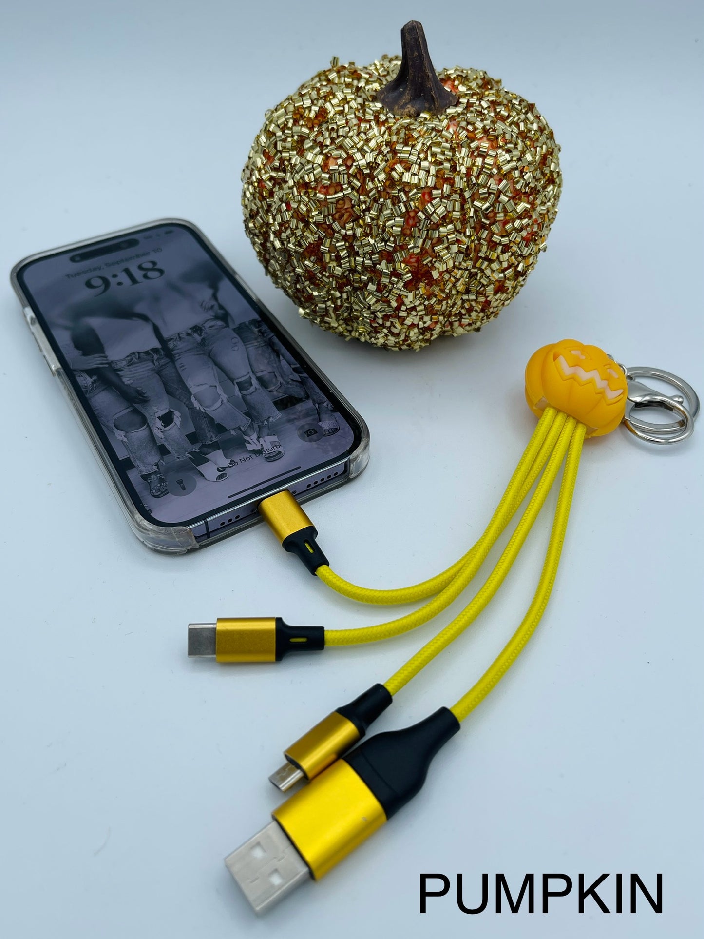 Halloween Multi Phone Charger Keychain- Multiple Styles!