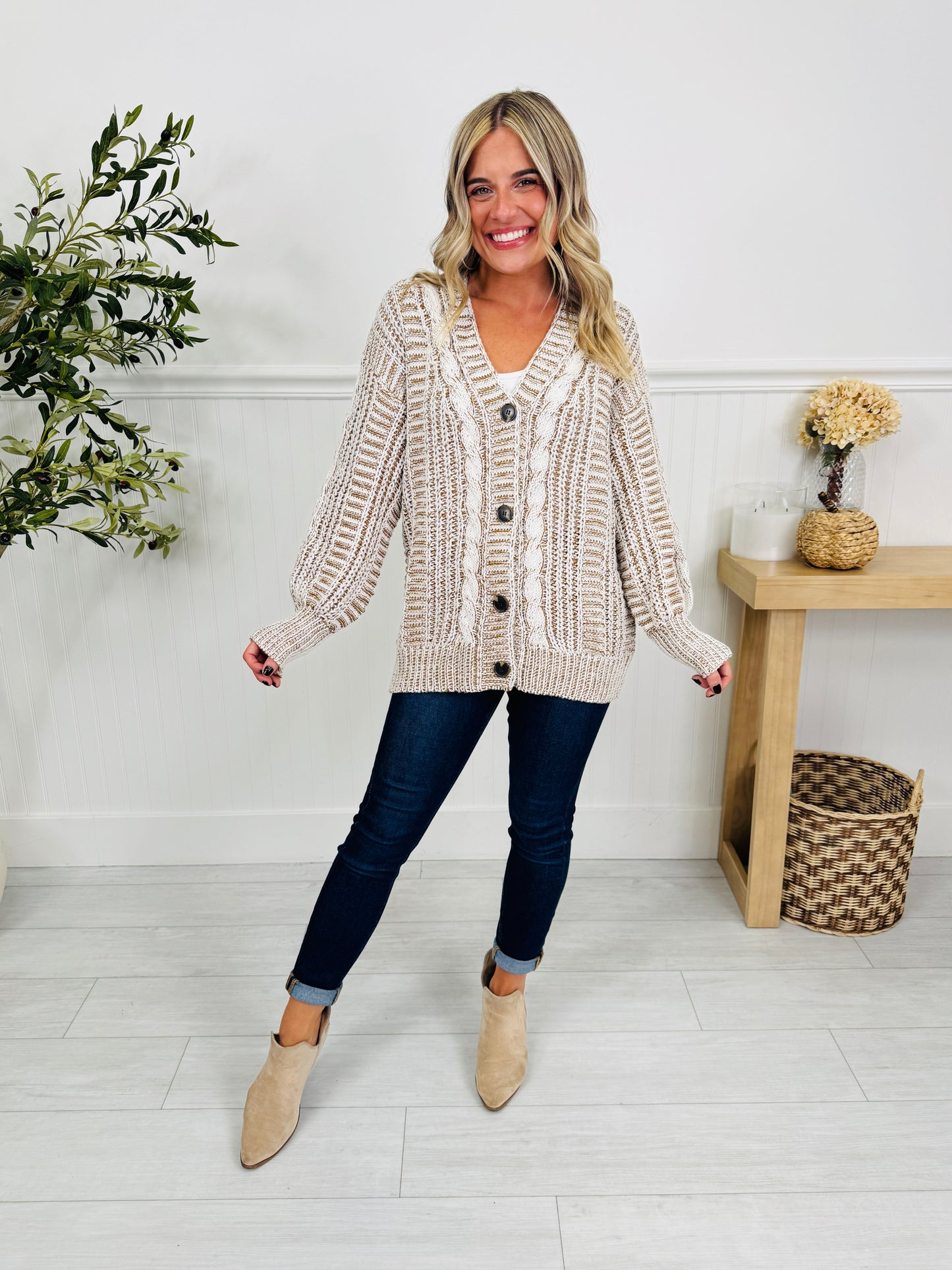 Comfort Calling Cardigan In Oatmeal