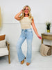 Made You Look Tummy Control Flare Vintage Wash Jeans