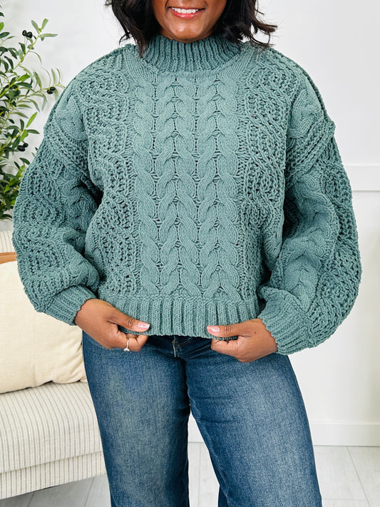 DOORBUSTER! The Cable Club Sweater- Multiple Colors!