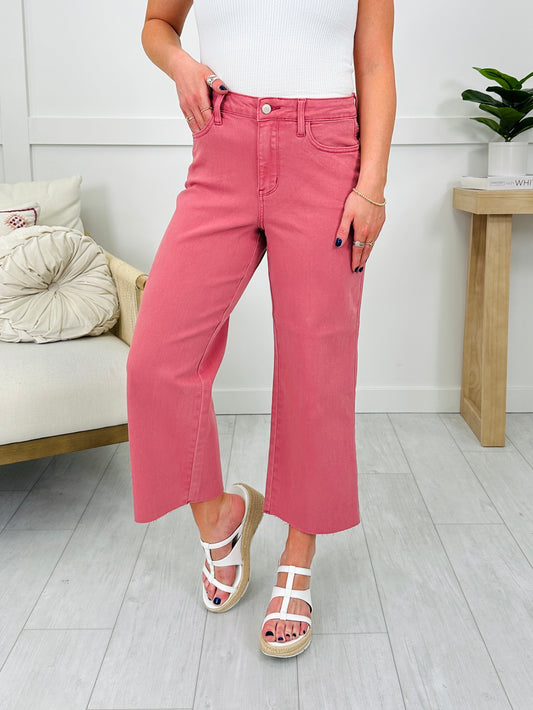 Judy Blue One In A Melon Crop Wide Leg Jeans