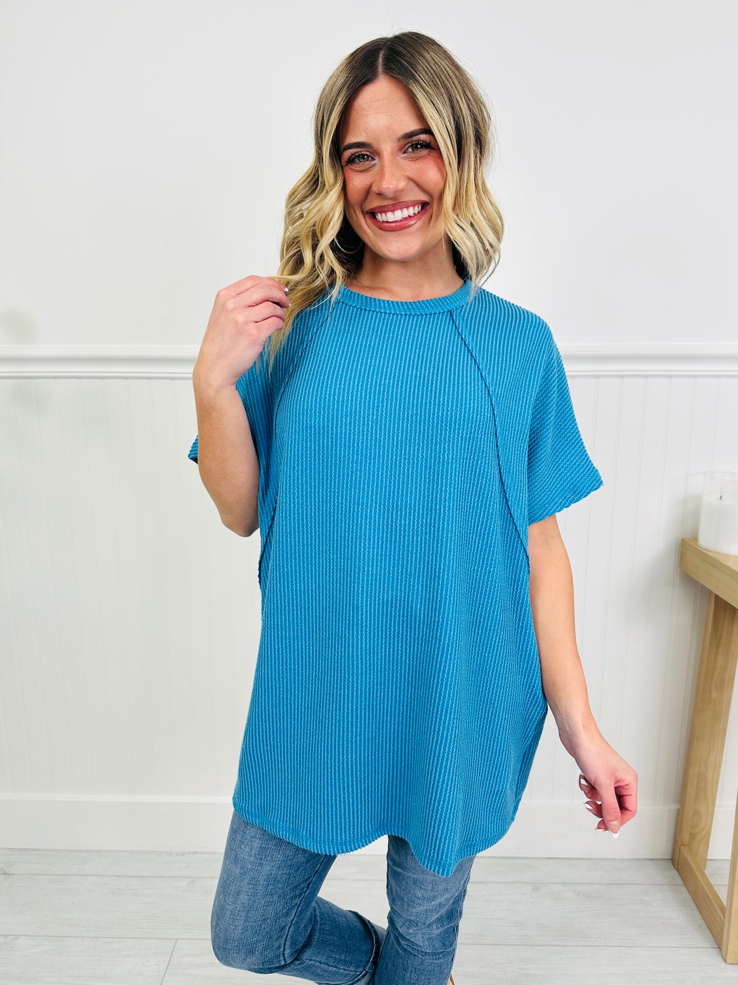 Pop of Color Top in Multiple Colors