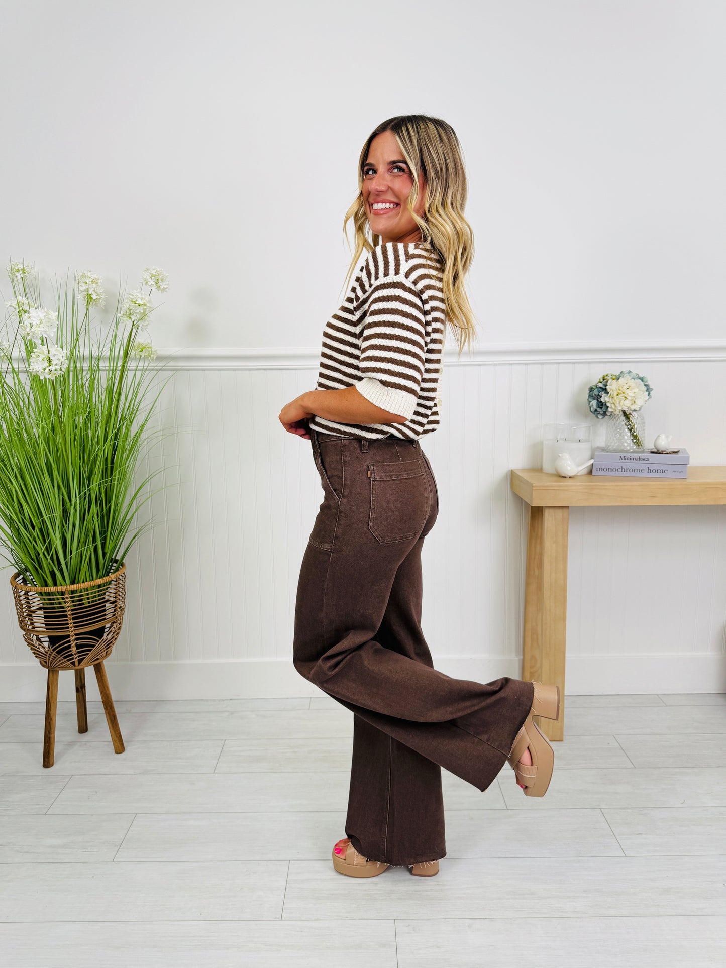 Judy Blue Box of Chocolates Retro Wide Jeans