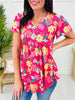 Flourishing Fuchsia Top