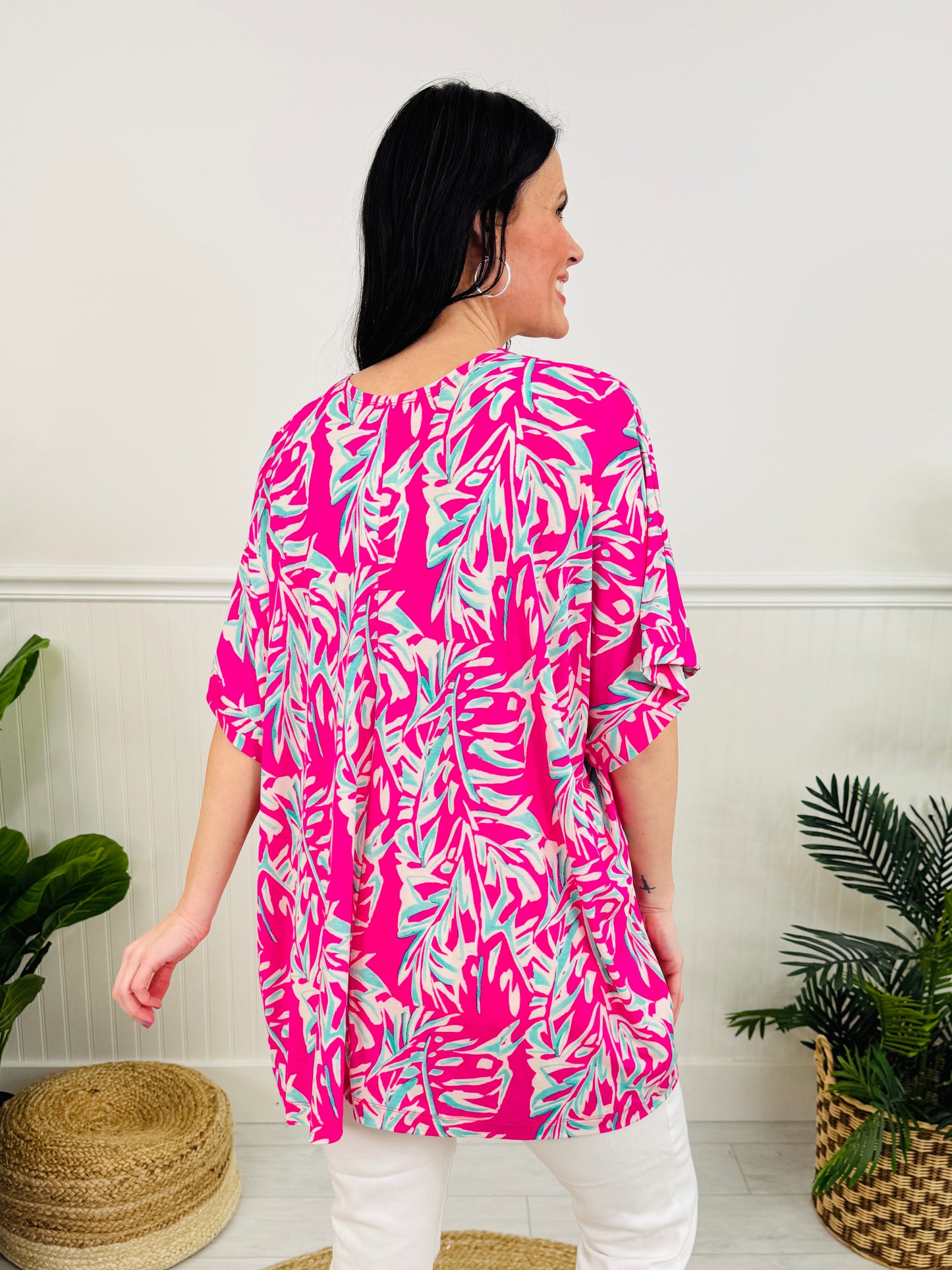 Tropical Print Kimono