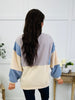 Cozy Contrast Pullover In Gray