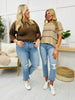 Lovervet Distressed to Impress Cropped Flare Jeans in Reg/Curvy