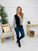 Side By Side Cardigan in Black/Grey