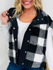 Plaid To Perfection Vest In Black