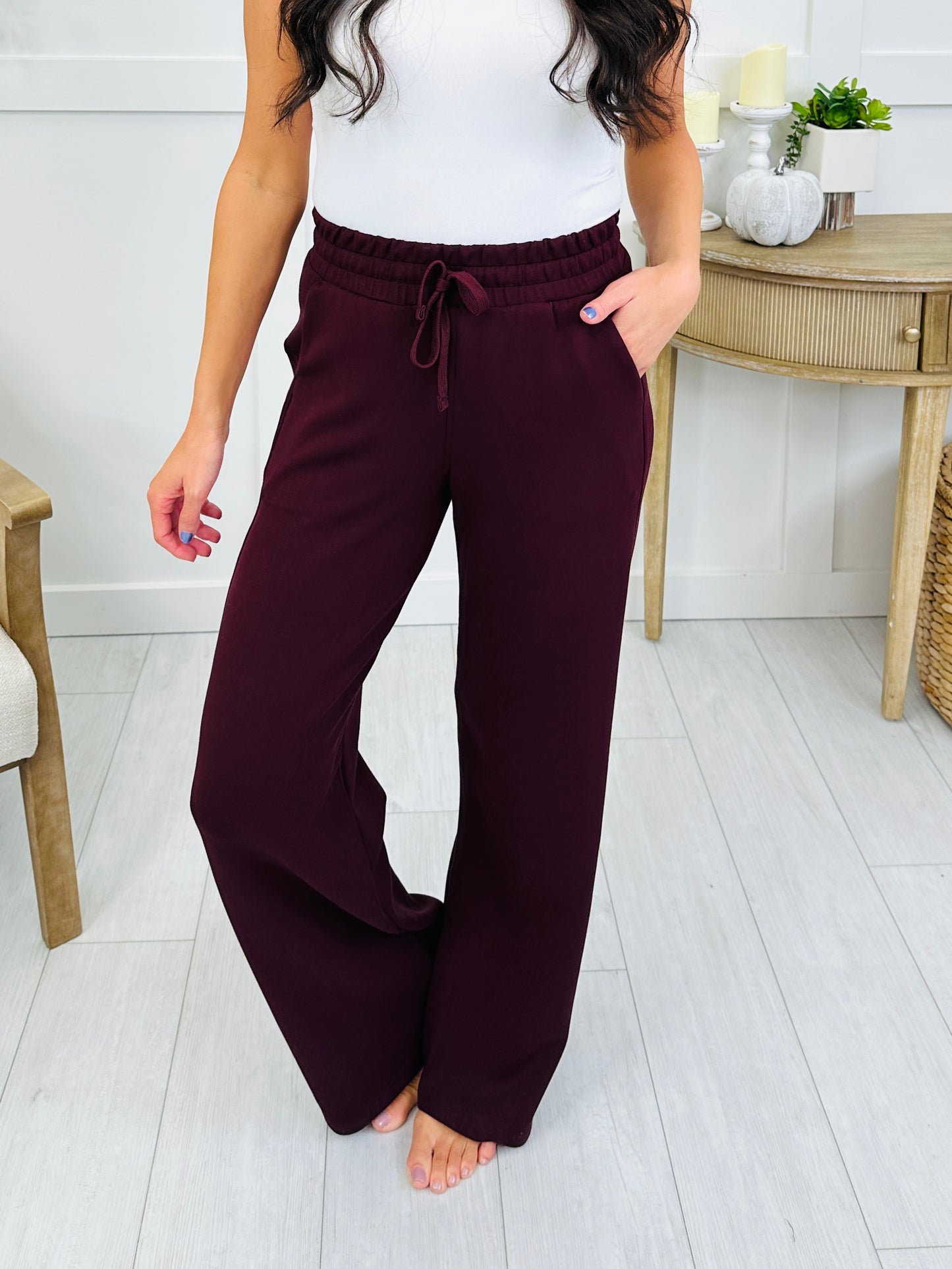 Coffee Run Wide Leg Pants In Multiple Colors