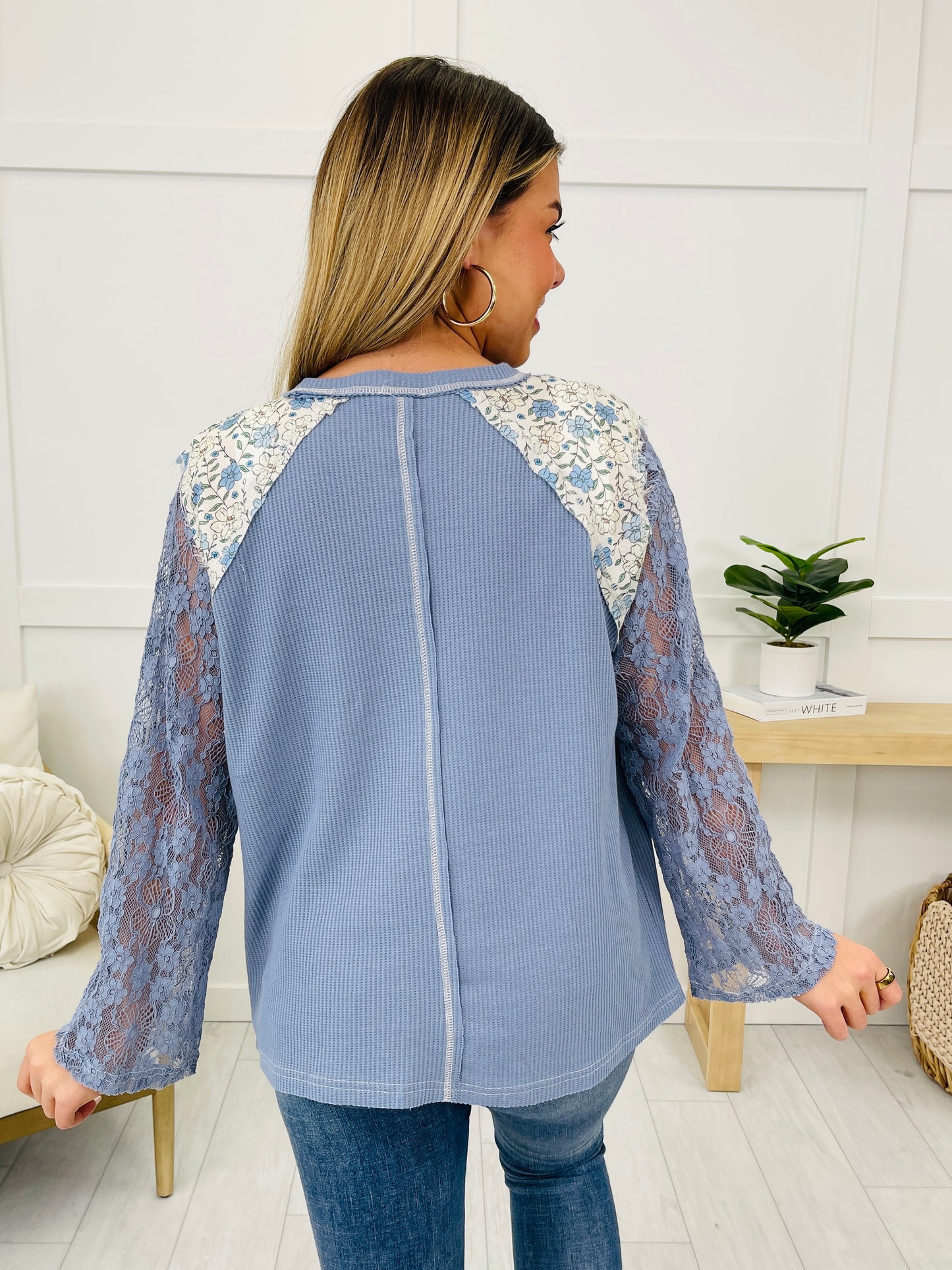 PREORDER! Beloved Bliss Top In Cornflower Blue