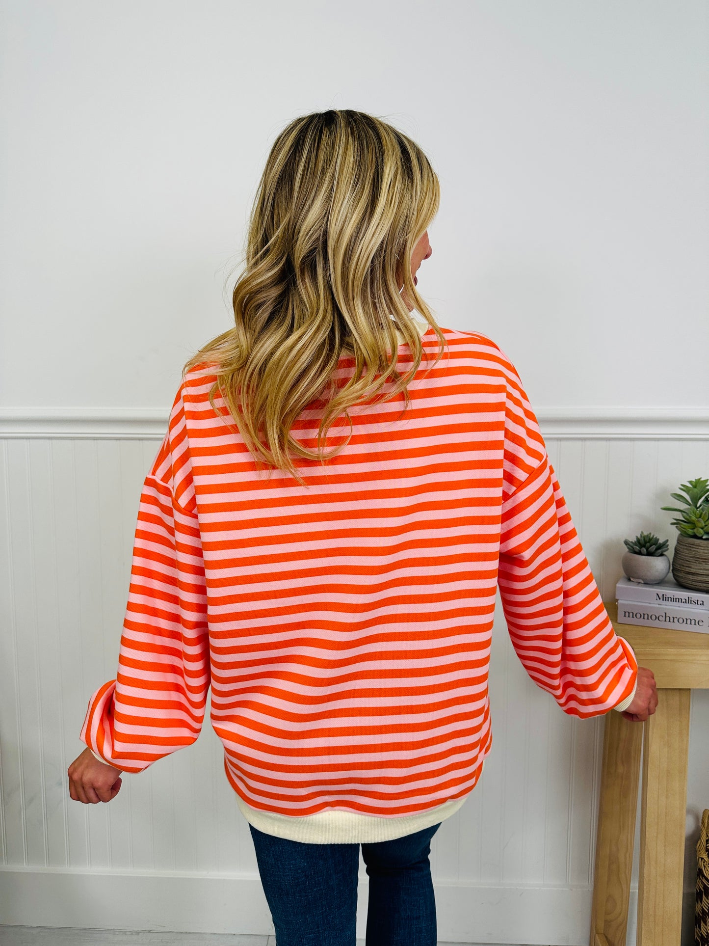Stripe Hype Pullover Top in Four Colors