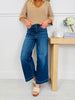 Judy Blue Set The Standard Tummy Control Ankle Wide Jeans