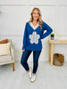 Graceful Petals Top in Blue Multi