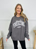 Literally Freezing Graphic Crewneck Sweatshirt In Charcoal
