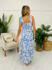 Petals And Promises Dress in Blue/Ivory