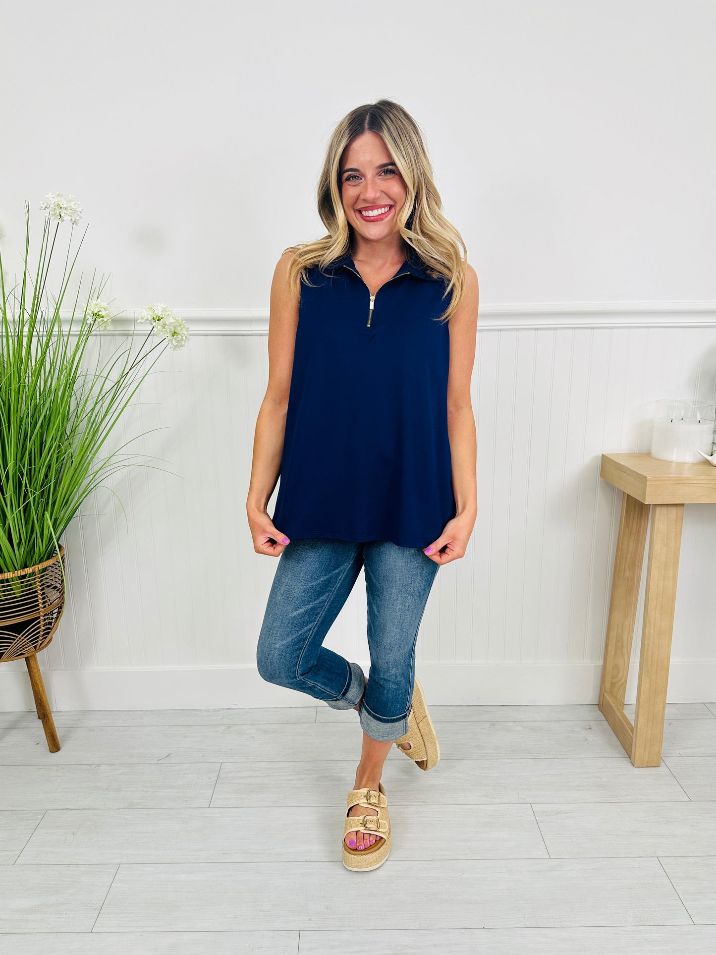 Zip Into Spring Top In Multiple Colors