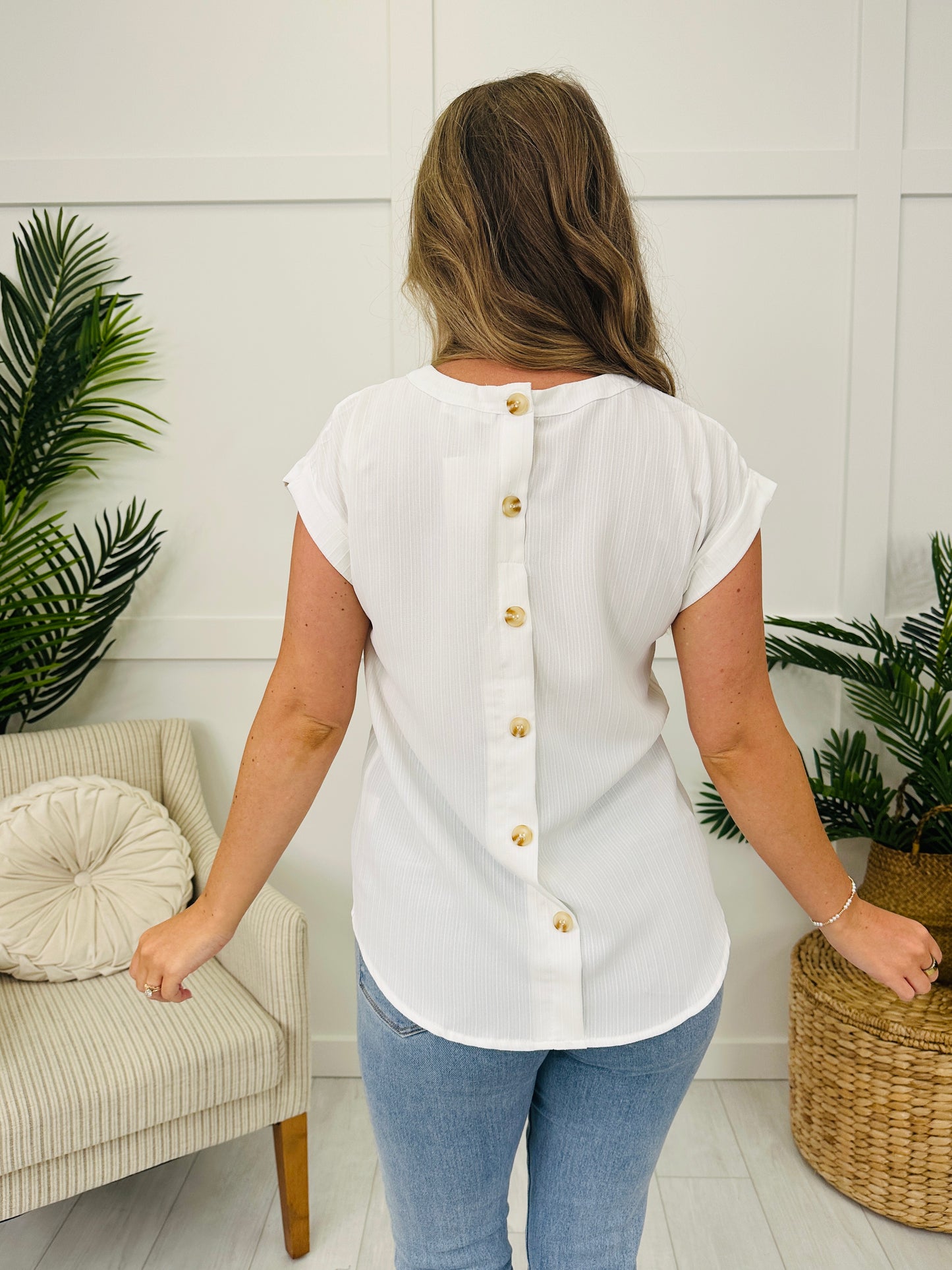 Garden Muse Top in White