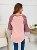 Struck By Stripes Sweater in Blush