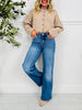 Just Four You Tummy Control Wide Leg Jeans in Four Inseams