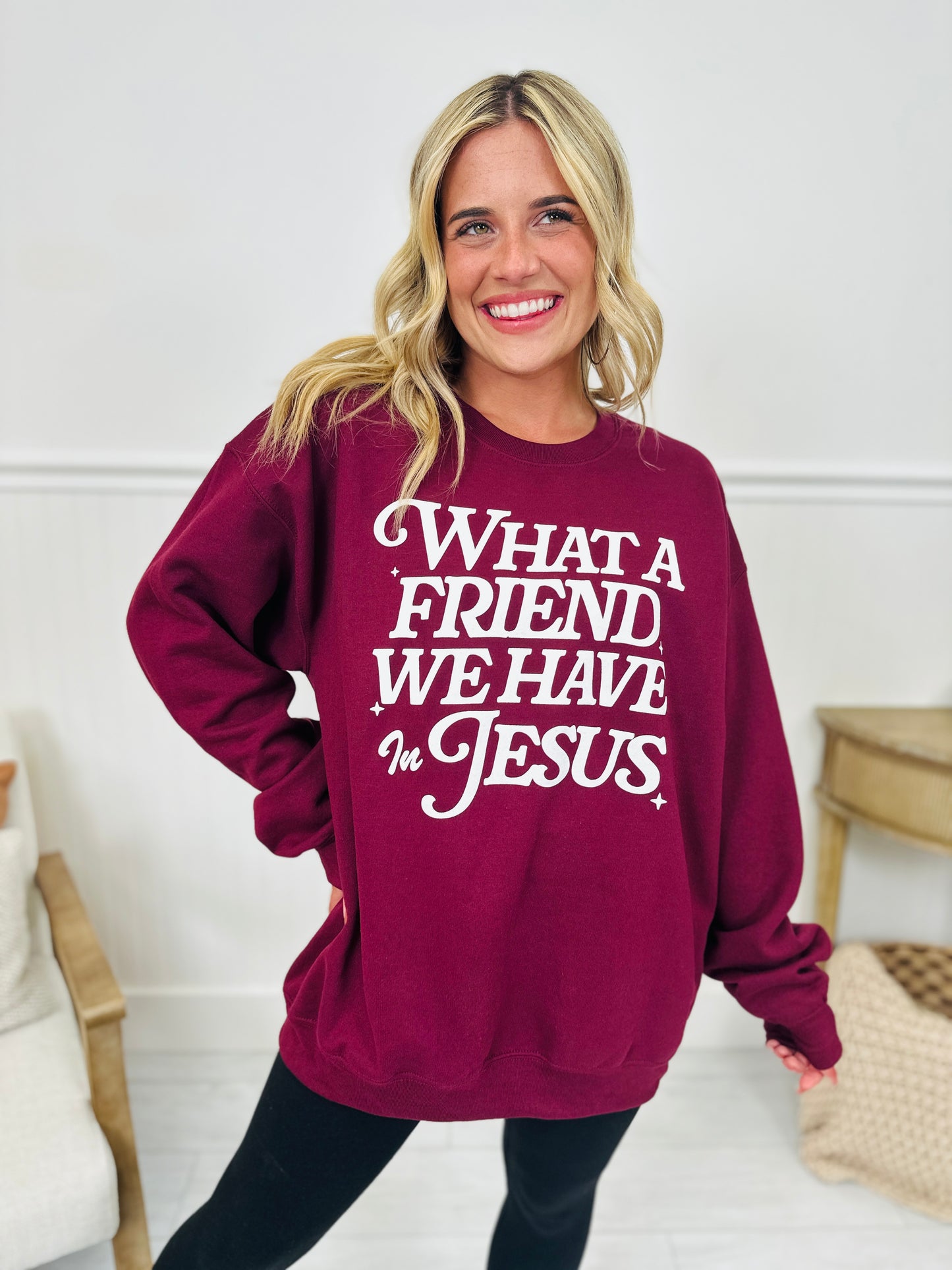 What a Friend We Have in Jesus Crewneck Sweatshirt