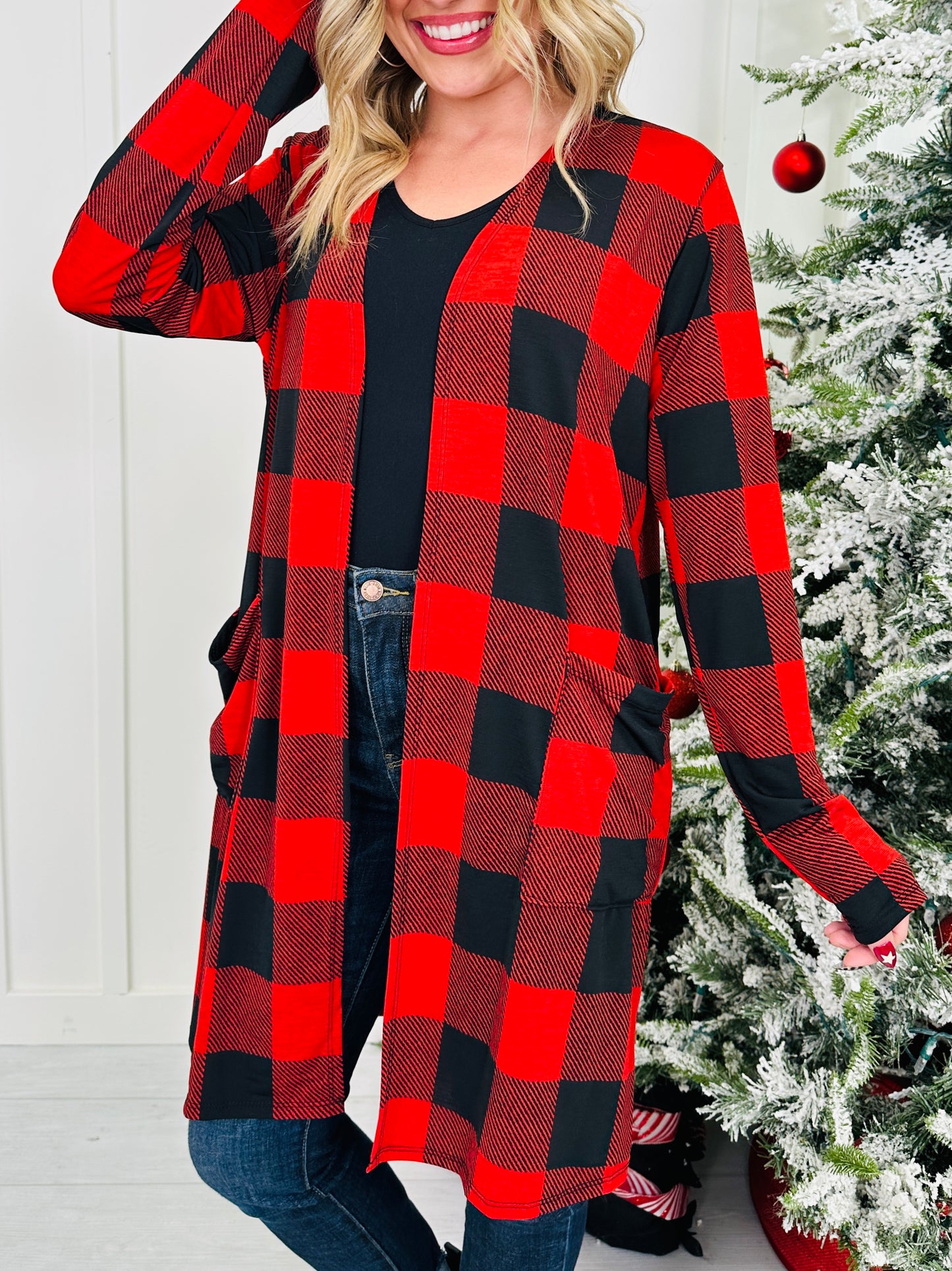 Checking It Twice Cardigan In Multiple Colors