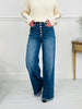 Judy Blue Touch of The Button Column Jeans