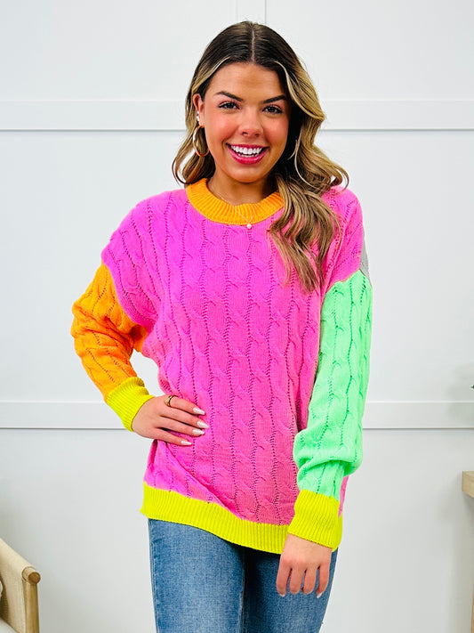 Rainbow Ripple Sweater