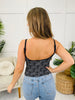 Daisy Chain Tank Top in Charcoal Black