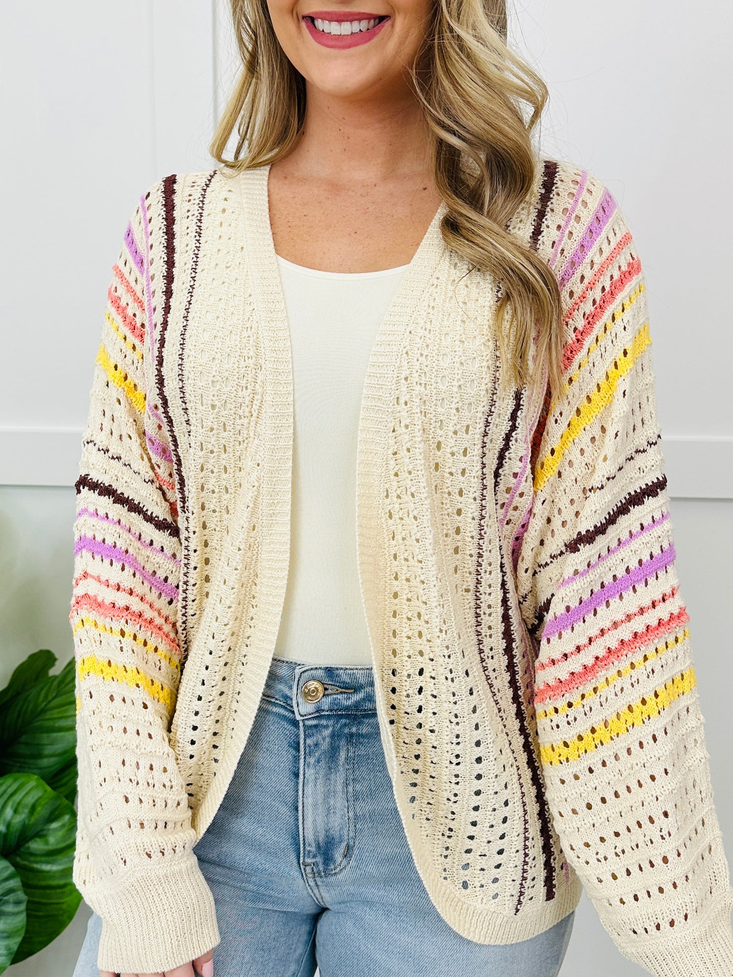 Bloomline Beauty Cardigan In Oatmeal