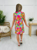 Palms And Plans Dress in Capers Island Print