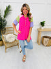 Block Out The Ordinary Top in Hot Pink