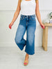 Put a Bow On It Tummy Control Wide Leg Cropped Jeans
