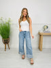 Right on Time Tummy Control Wide Leg Cropped Jeans