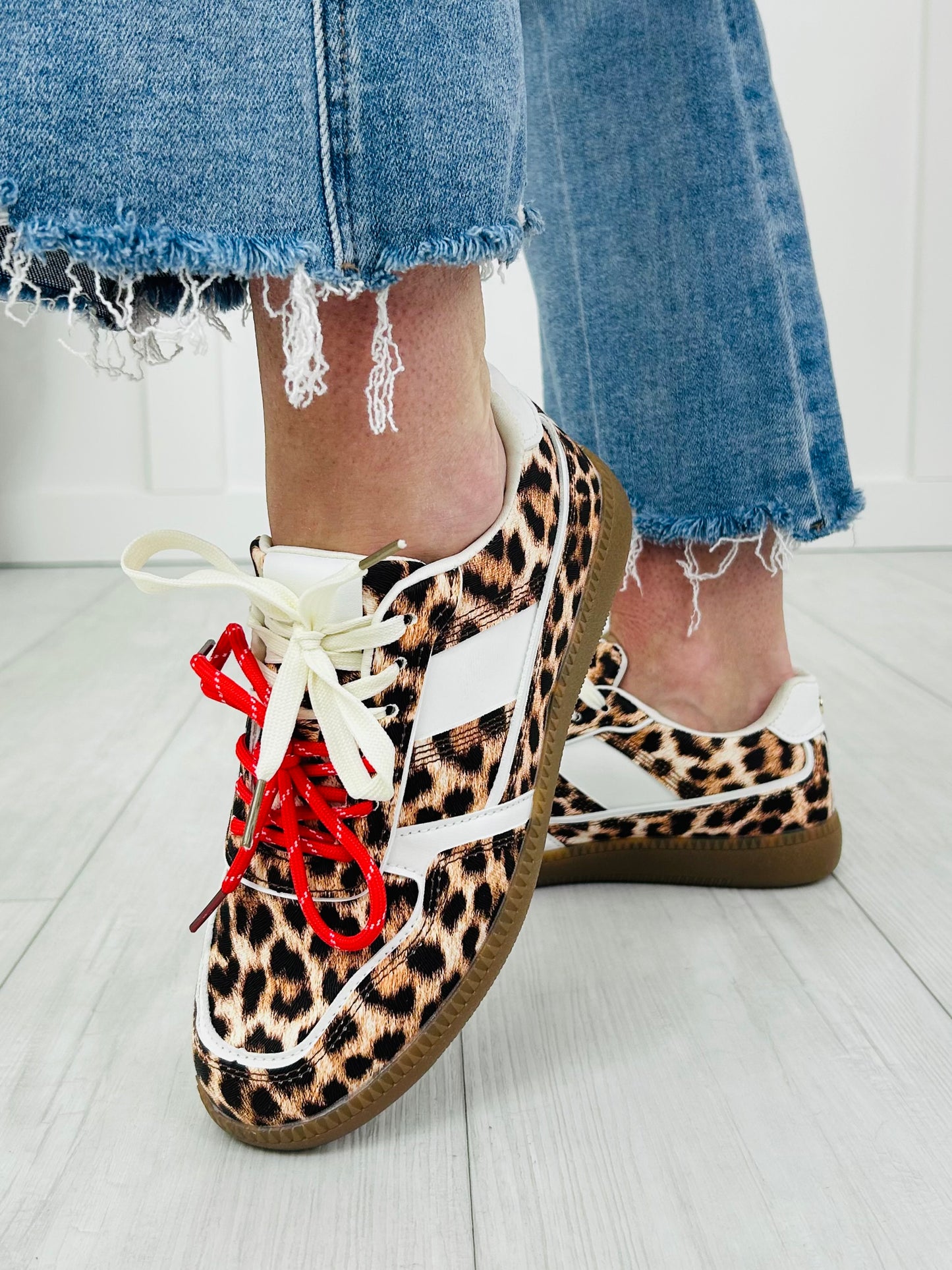 City Stride Sneakers In Leopard