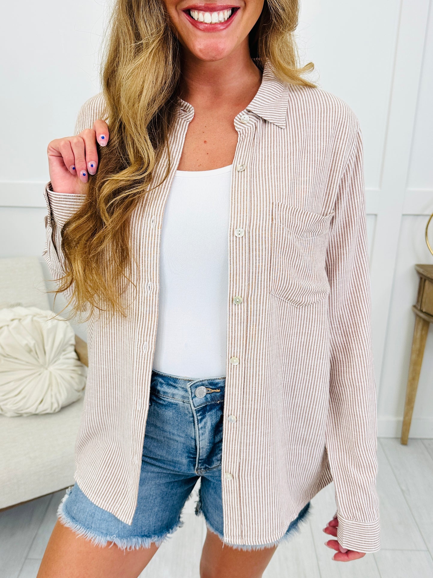 Blush & Breezy Top
