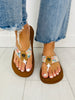 Fresh Bloom Flip Flops In White
