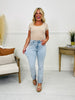 Crush On The Cuff Tummy Control Mom Jeans