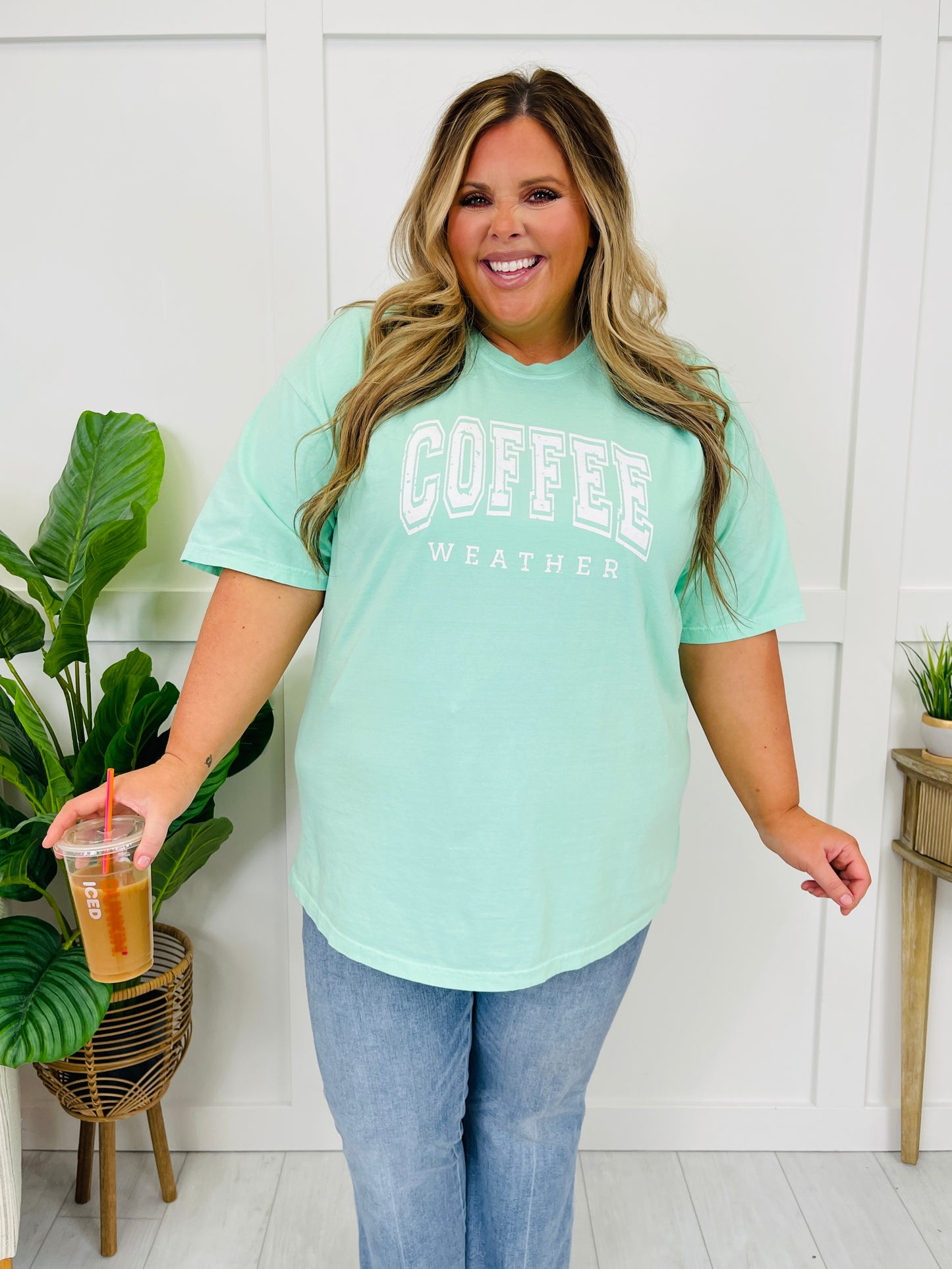 Coffee Weather Graphic Tee in Multiple Colors