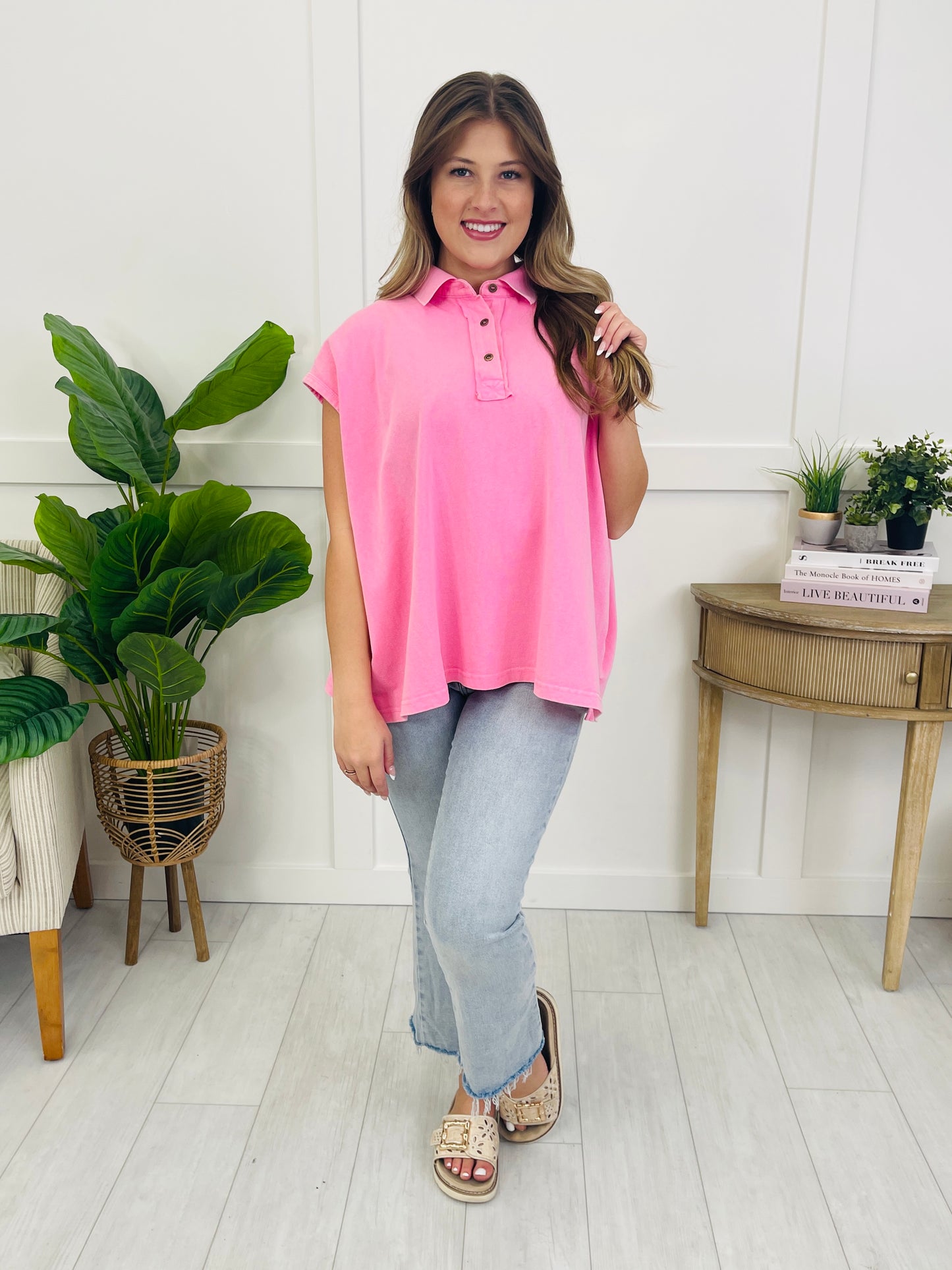 The Relaxed Edit Top In Pink
