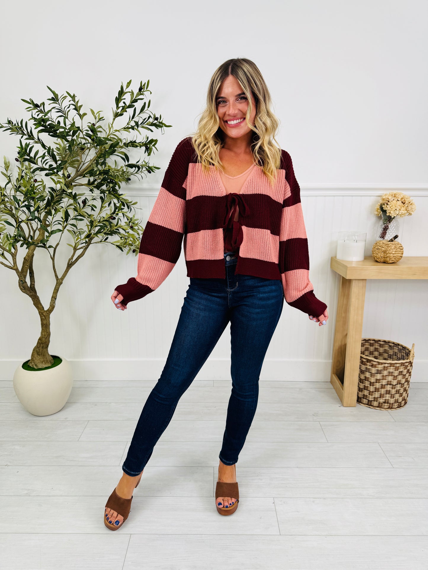 Burgundy Bliss Cardigan