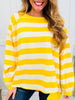 The Cove Top In Yellow/Ivory