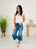 Put a Bow On It Tummy Control Wide Leg Cropped Jeans