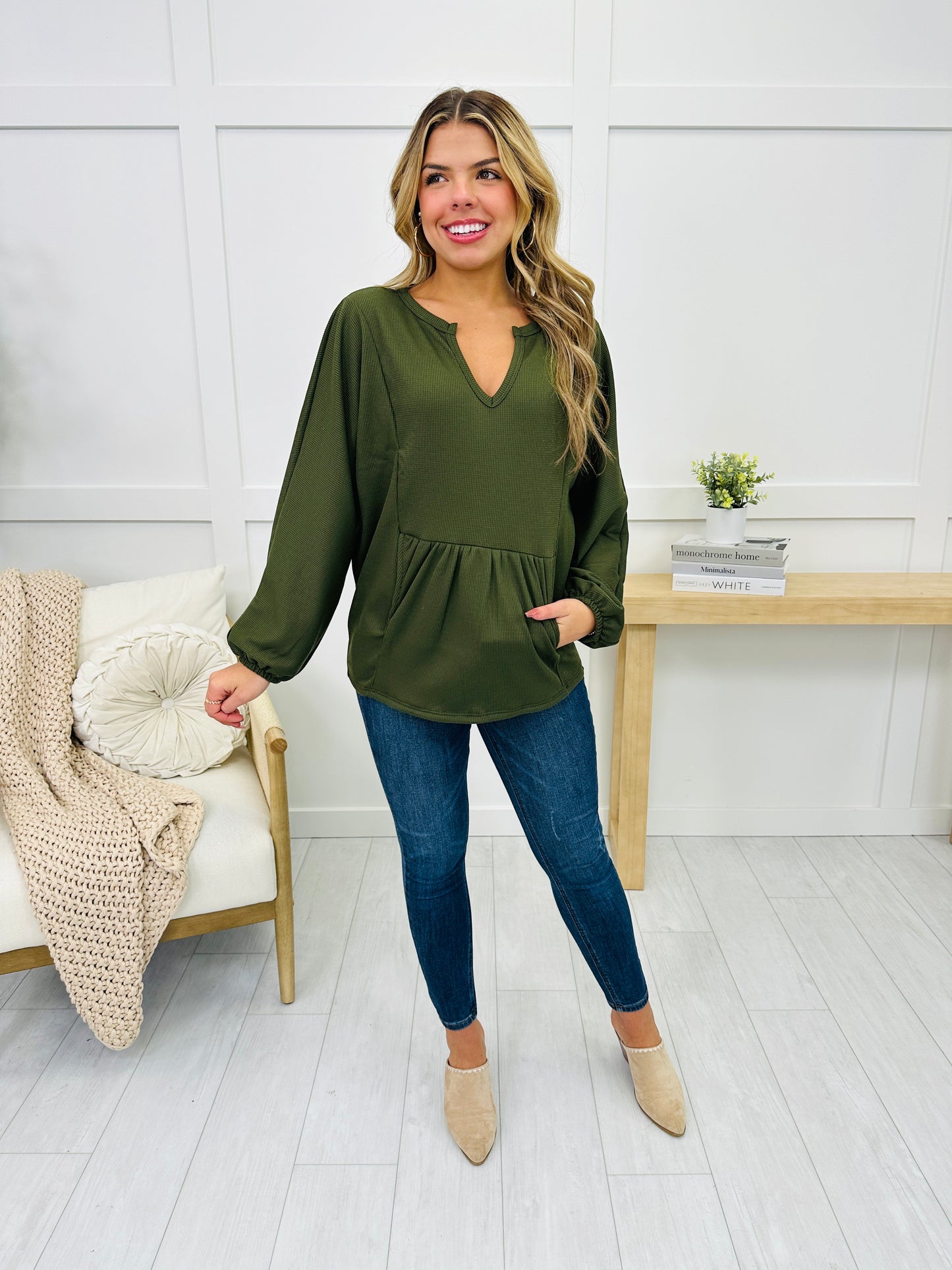 Effortless Edge Long Sleeve Top- Multiple Colors!