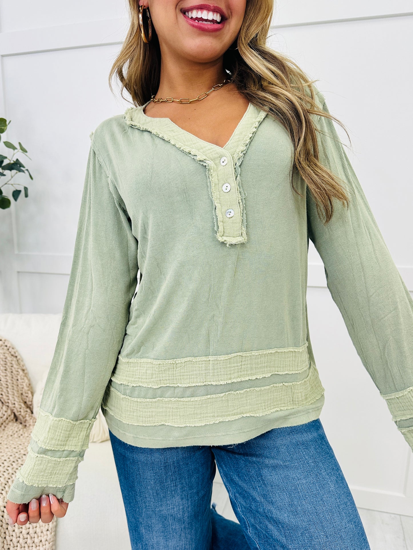 Breezy And Buttoned Top- Multiple Colors!