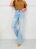 Made You Look Tummy Control Flare Vintage Wash Jeans