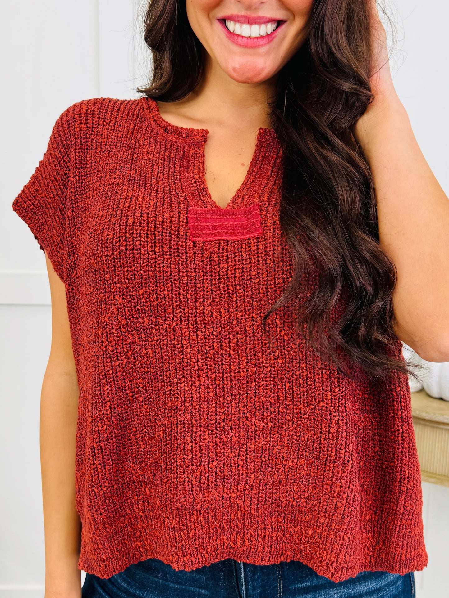 The Effortless Knit Top In Multiple Colors