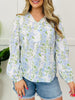 Easy Romance Top In Light Blue